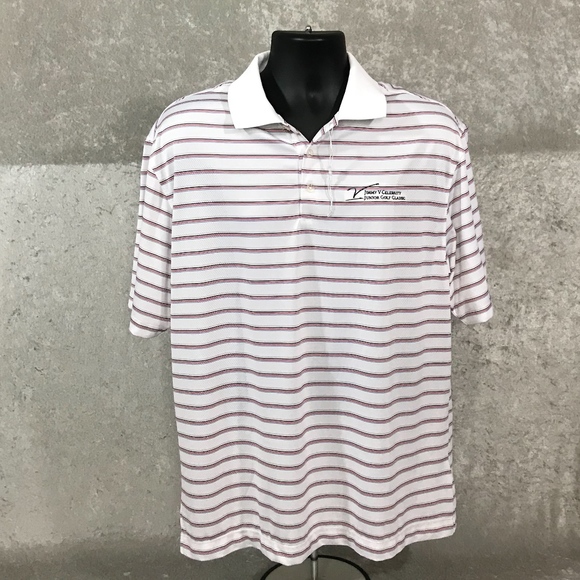 NIKE GOLF FITDRY JIMMY V JUNIOR GOLF CLASSIC POLO - Picture 1 of 8